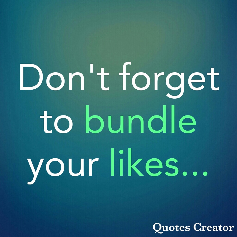 Bundle love...
